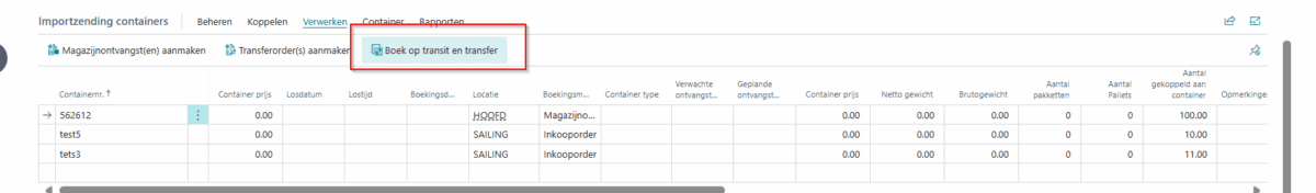 Container Planner Business Central app update 